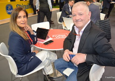 Orieta Ramirez Misto fom Frusan in Chile with a client Carlo Garletti from Italy.